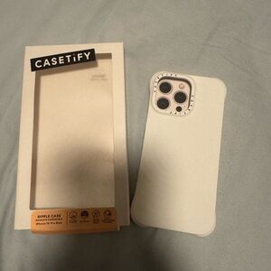 CASETiFY White iPhone 15 Pro Max Case